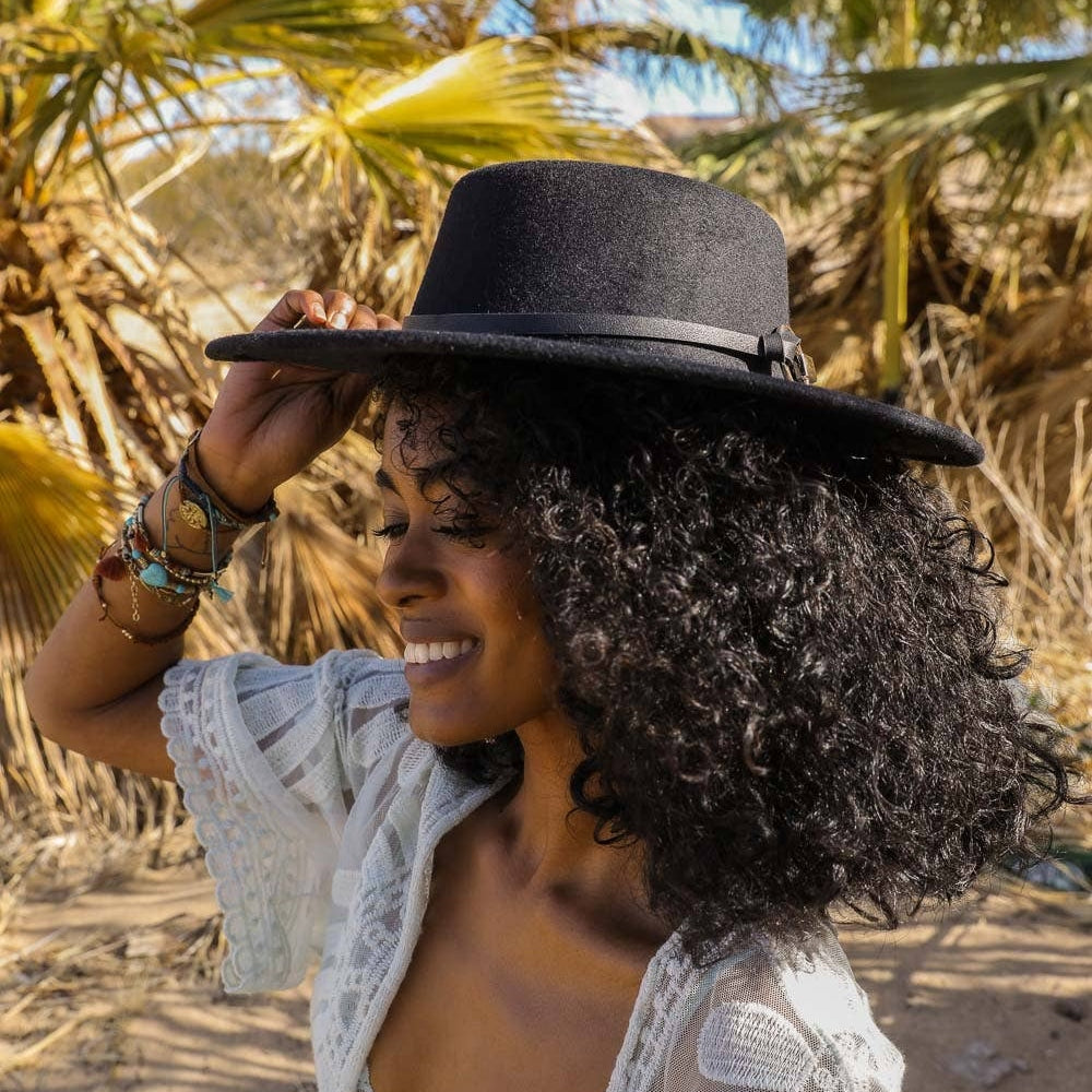 Gold Ring Buckle Bolero Hat Hats + Bandanas