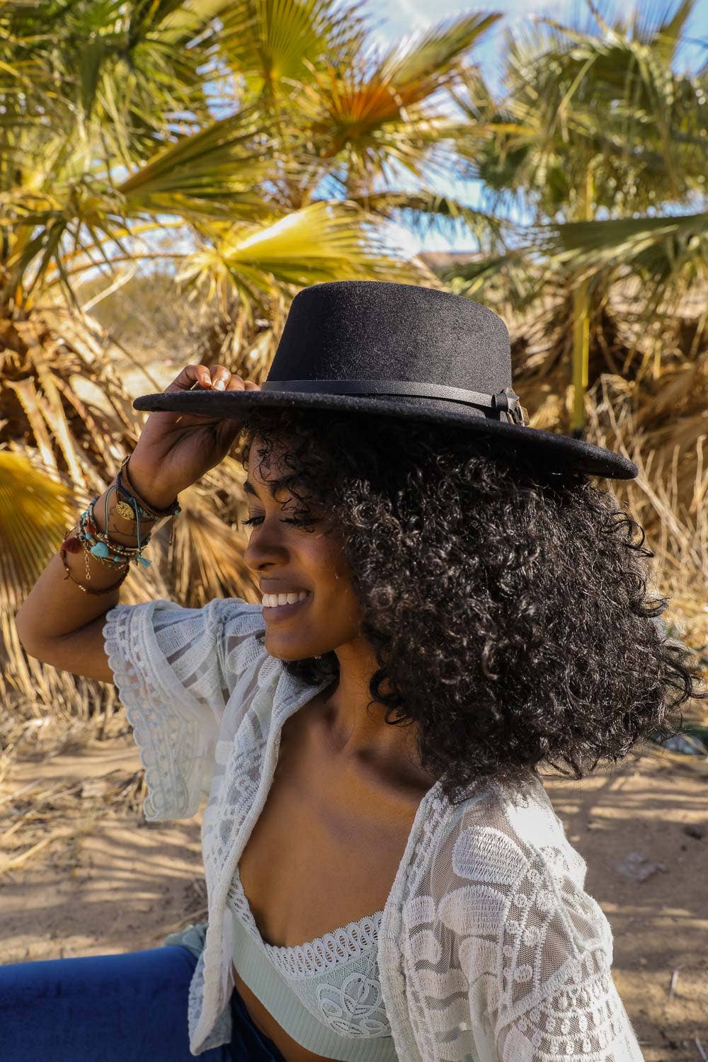 Gold Ring Buckle Bolero Hat Hats + Bandanas