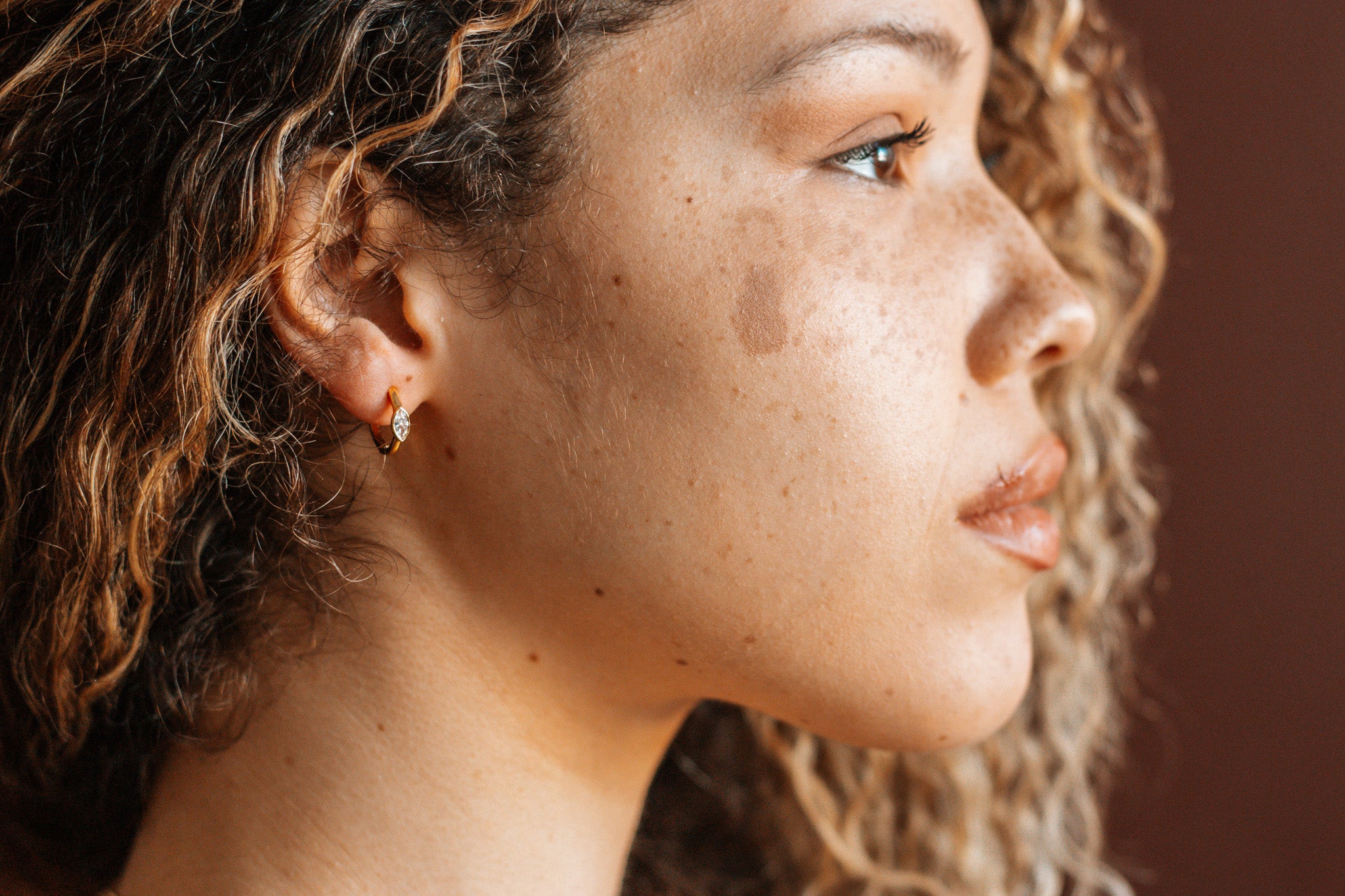 Gold filled dainty Hoop Huggies Earrings