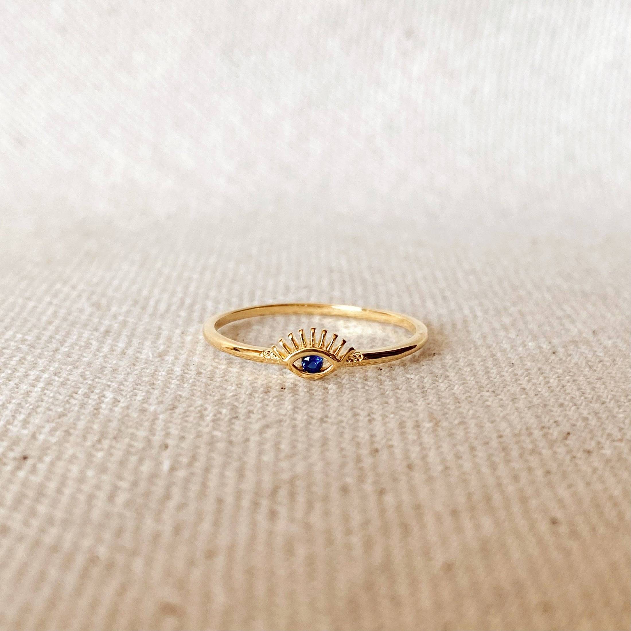 GoldFi - 18k Gold Filled Evil Eye Ring