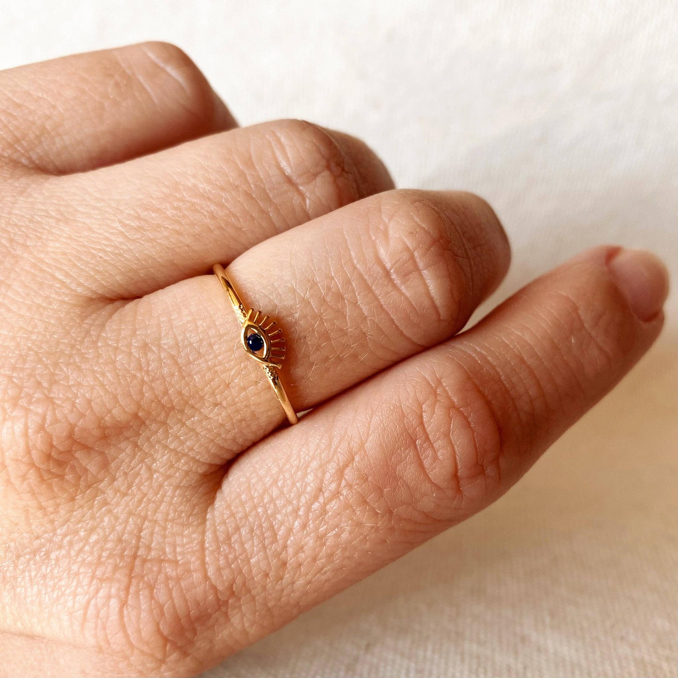 GoldFi - 18k Gold Filled Evil Eye Ring