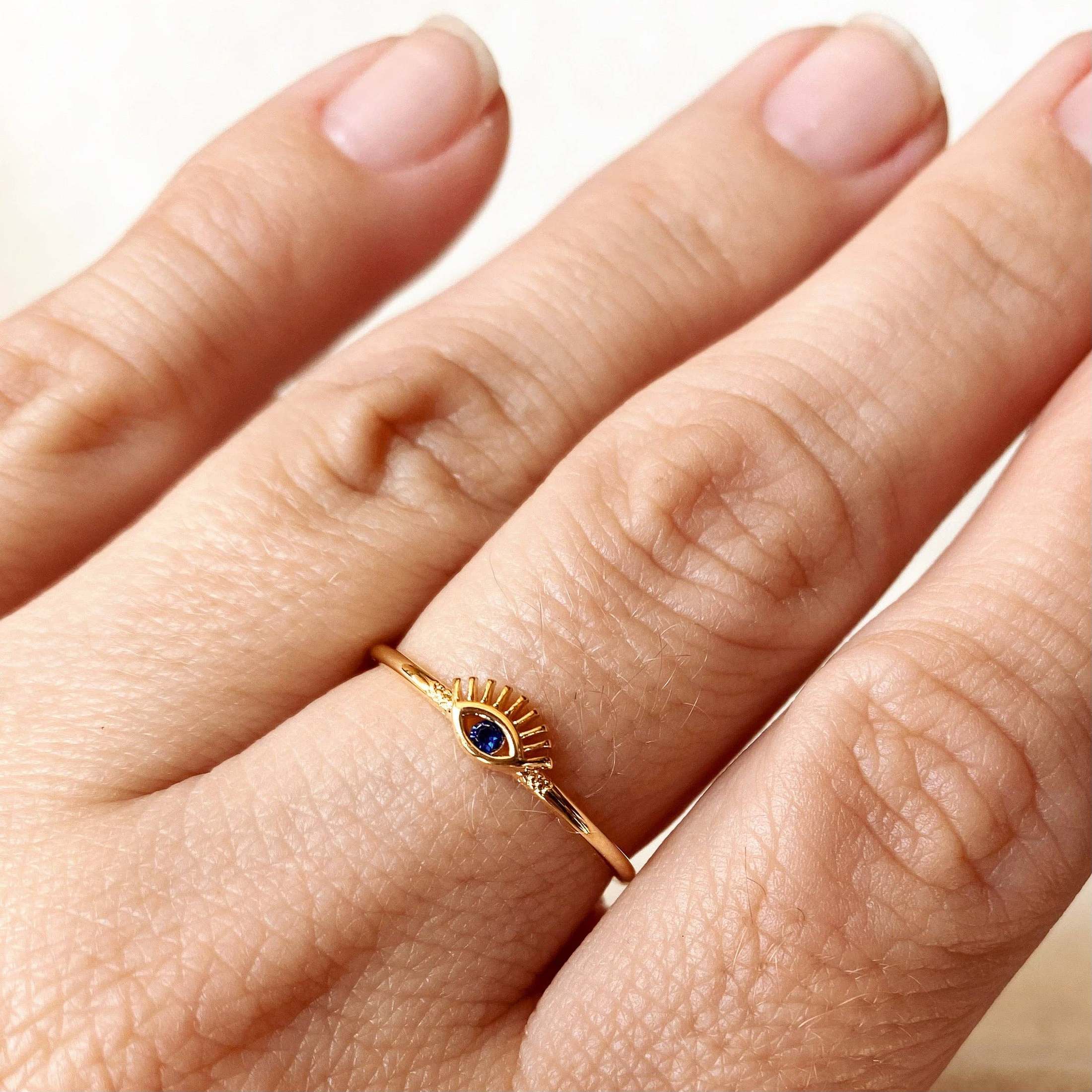 GoldFi - 18k Gold Filled Evil Eye Ring