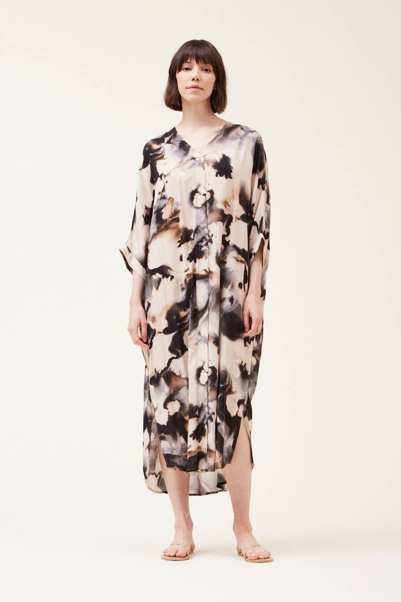 Grade & Gather - 61021RV - SWIRL PRINT CAFTAN