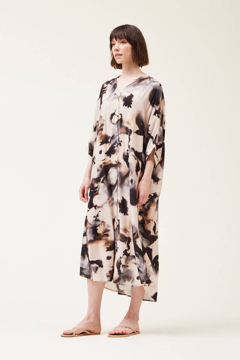 Grade & Gather - 61021RV - SWIRL PRINT CAFTAN