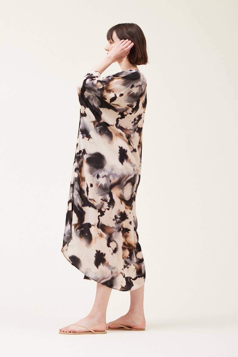 Grade & Gather - 61021RV - SWIRL PRINT CAFTAN