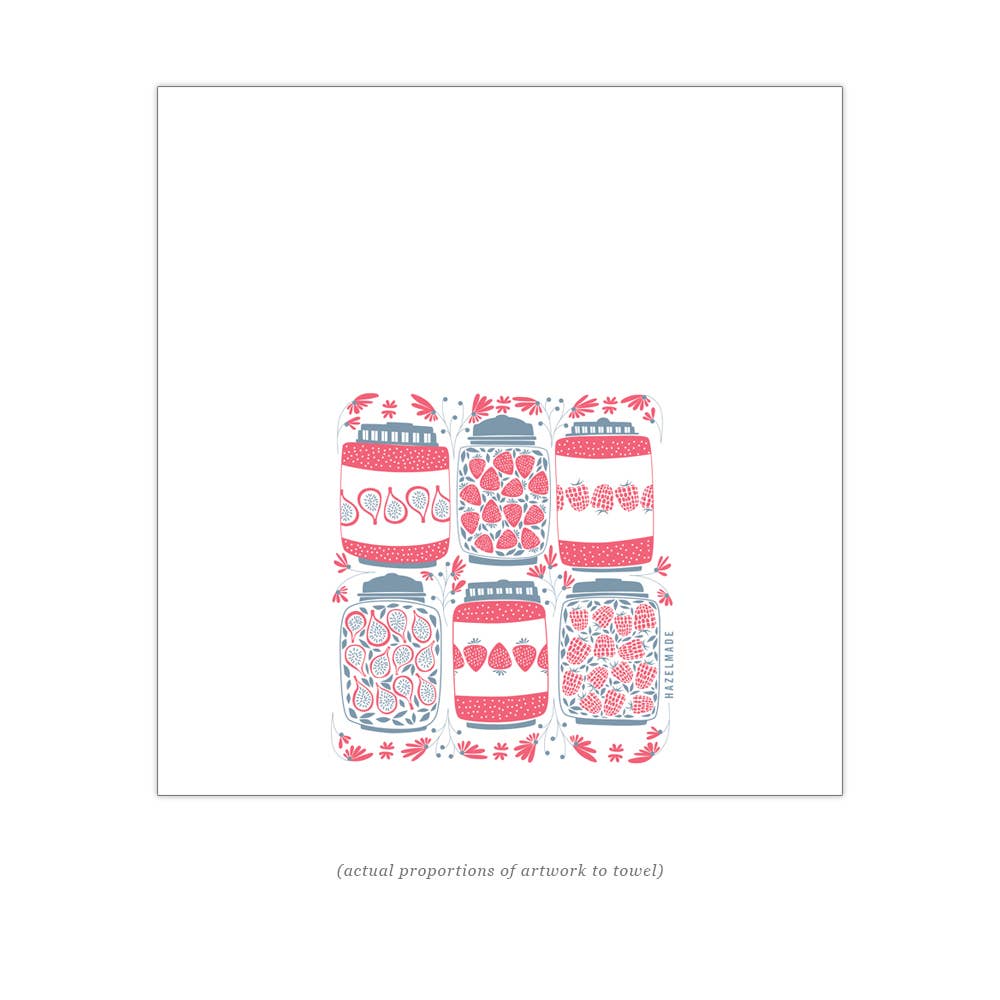 HAZELMADE - Jam Jars Tea Towel / Kitchen Decor / Midwest Made
