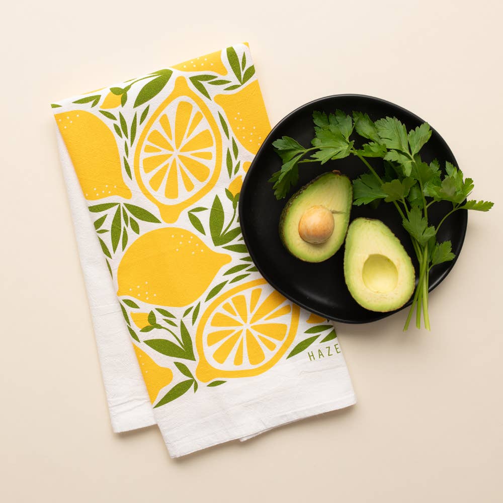 HAZELMADE - Lemon Tea Towel / Kitchen Decor / Midwest Made