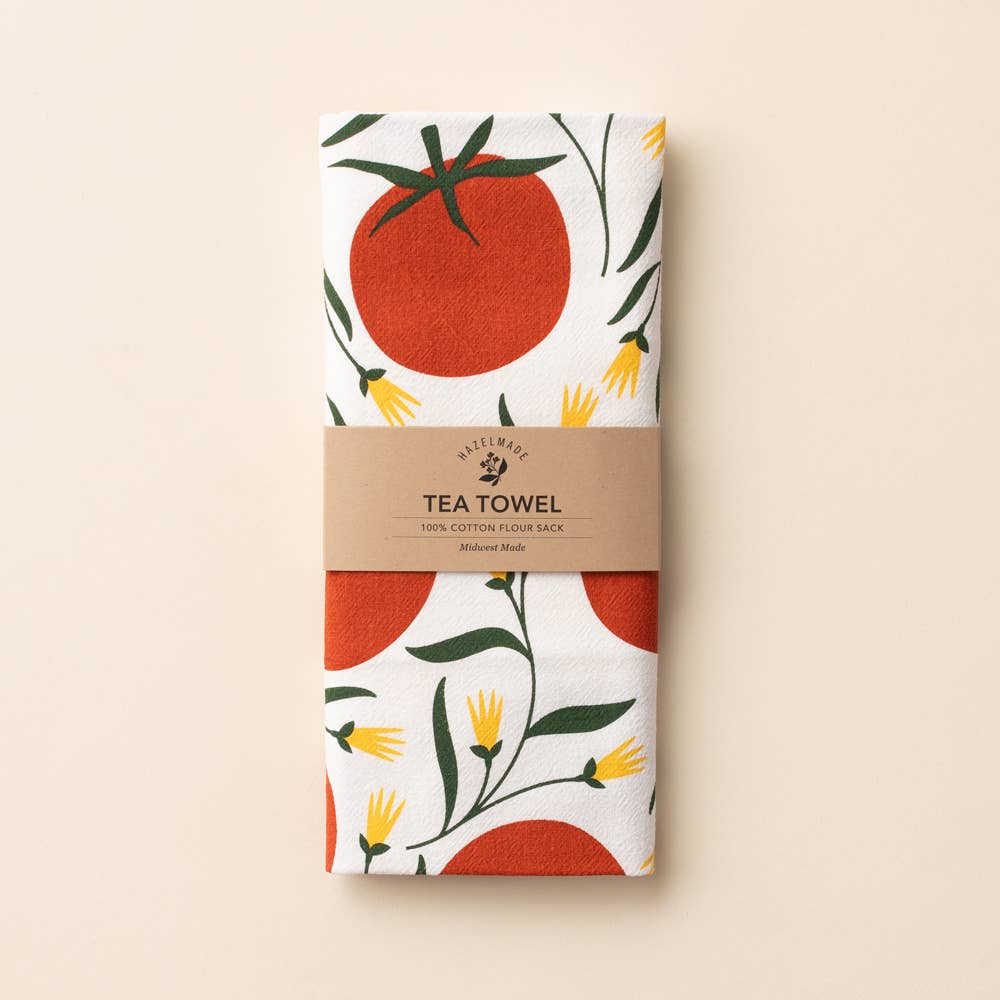 HAZELMADE - Tomatoes Tea Towel / Kitchen Decor / Midwest Made