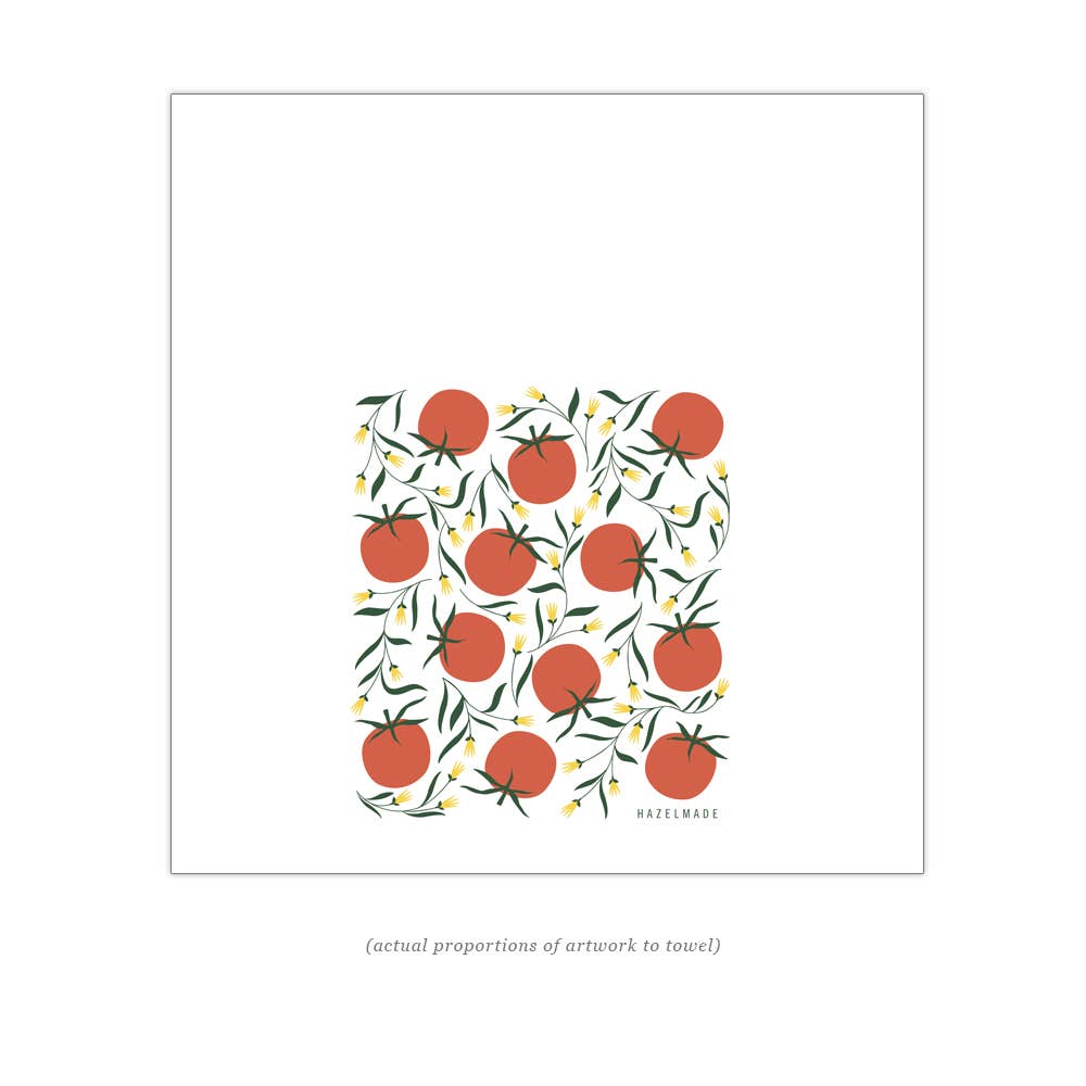 HAZELMADE - Tomatoes Tea Towel / Kitchen Decor / Midwest Made