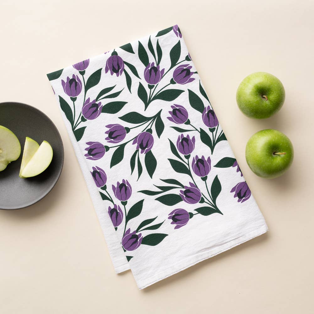 HAZELMADE - Tulips Tea Towel / Kitchen Decor / Midwest Made