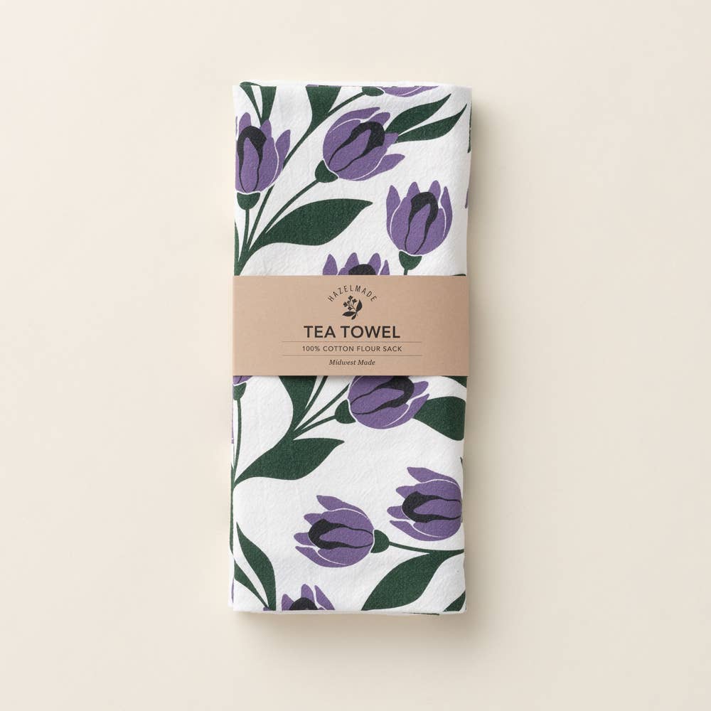 HAZELMADE - Tulips Tea Towel / Kitchen Decor / Midwest Made