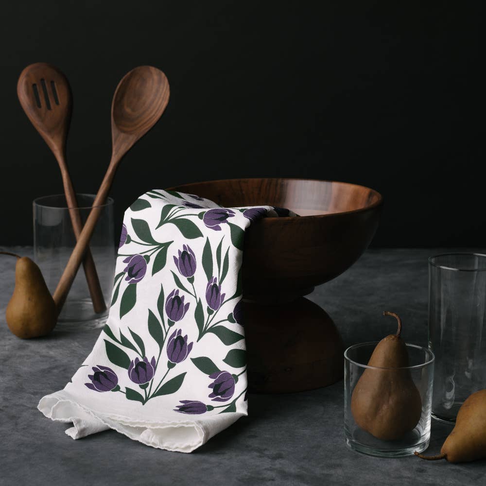 HAZELMADE - Tulips Tea Towel / Kitchen Decor / Midwest Made