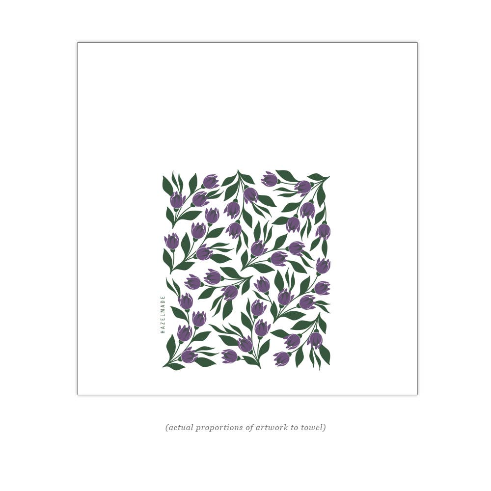 HAZELMADE - Tulips Tea Towel / Kitchen Decor / Midwest Made