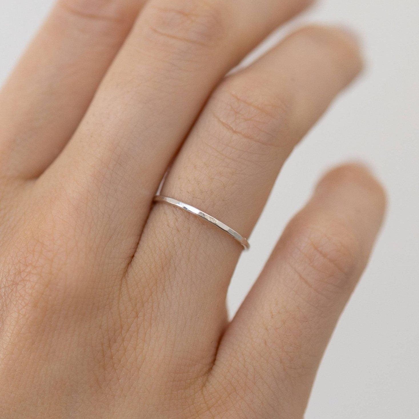 Hammered Stacking Rings Rings
