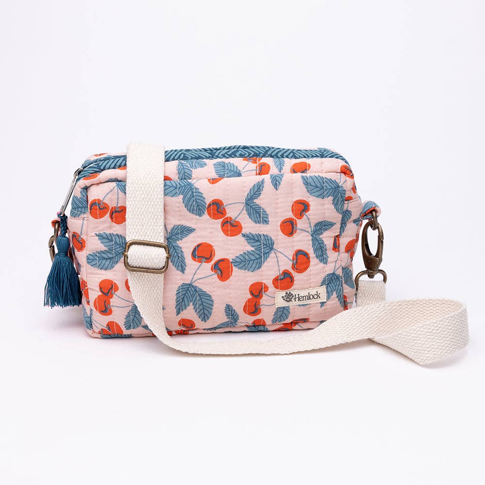 Hemlock Goods - Cherry Quilted Cross Body Bags + Pouches