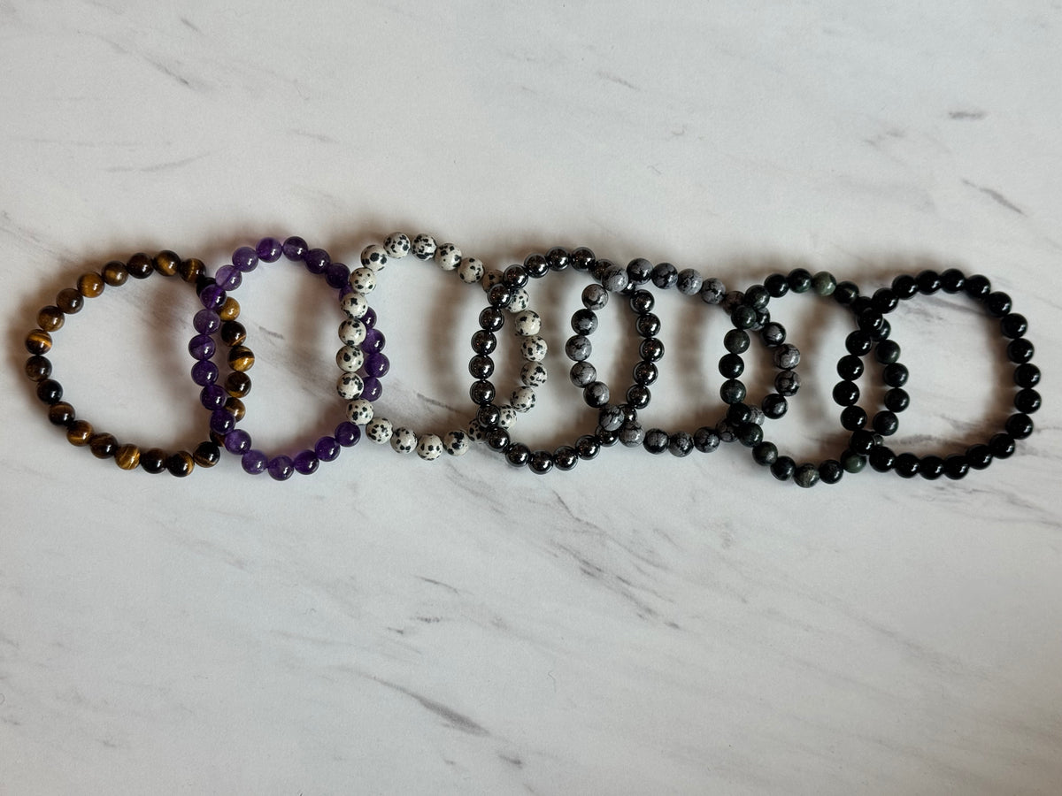 8mm Stone Beaded Bracelets