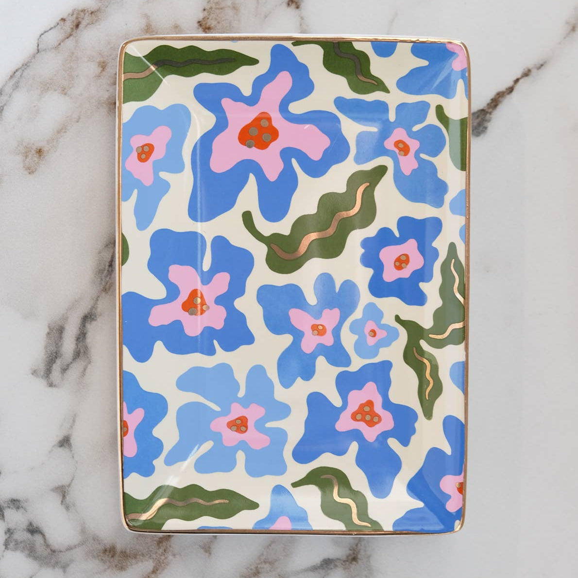 Idlewild Co. - Porcelain Trinket Tray | Trippy Daisies