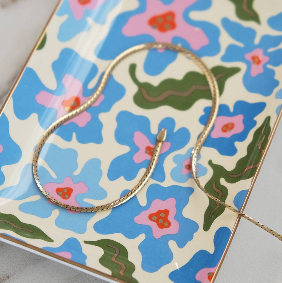 Idlewild Co. - Porcelain Trinket Tray | Trippy Daisies