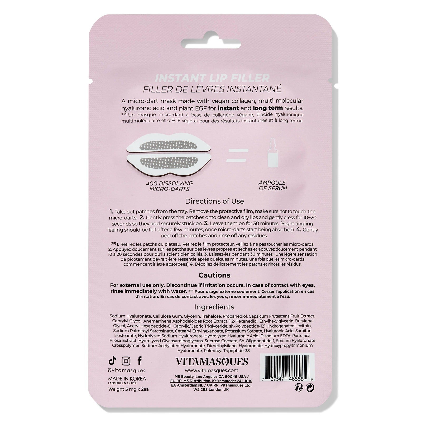 Instant Lip Filler Micro-Dart Patch Skin + Body