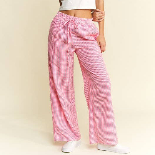 JADE BY JANE - Gingham boxer pants