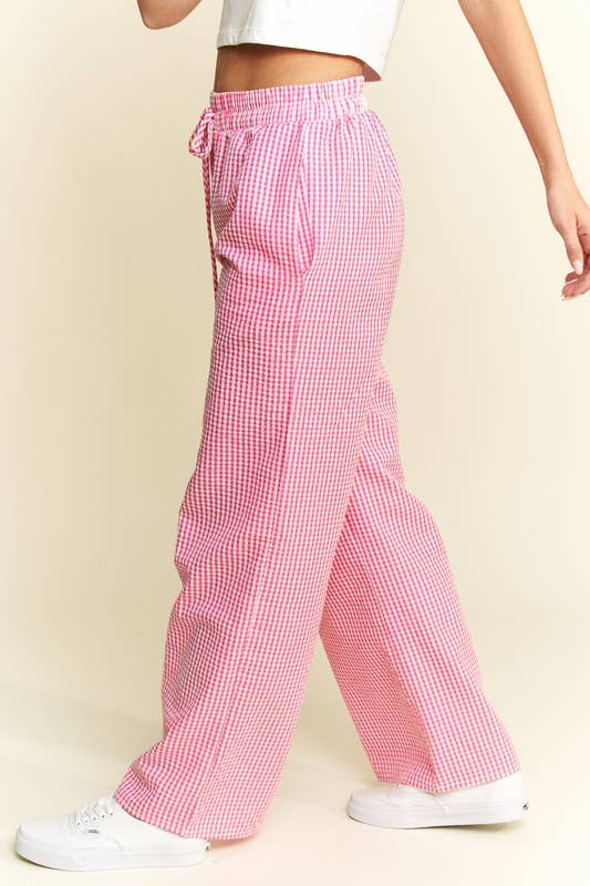 JADE BY JANE - Gingham boxer pants