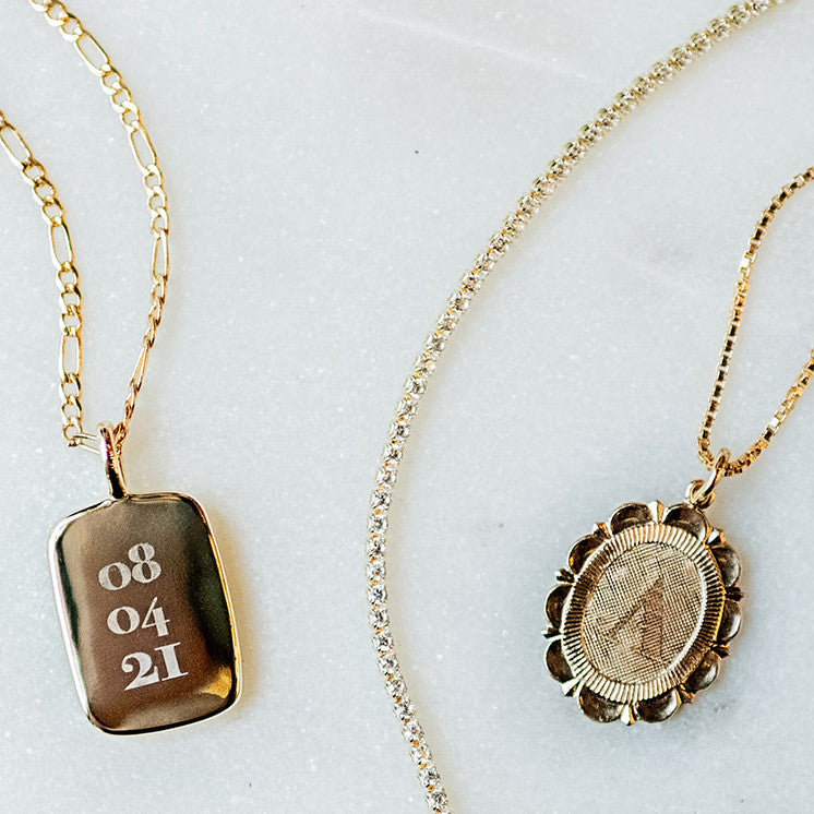Jordan Tag Pendant Engraved