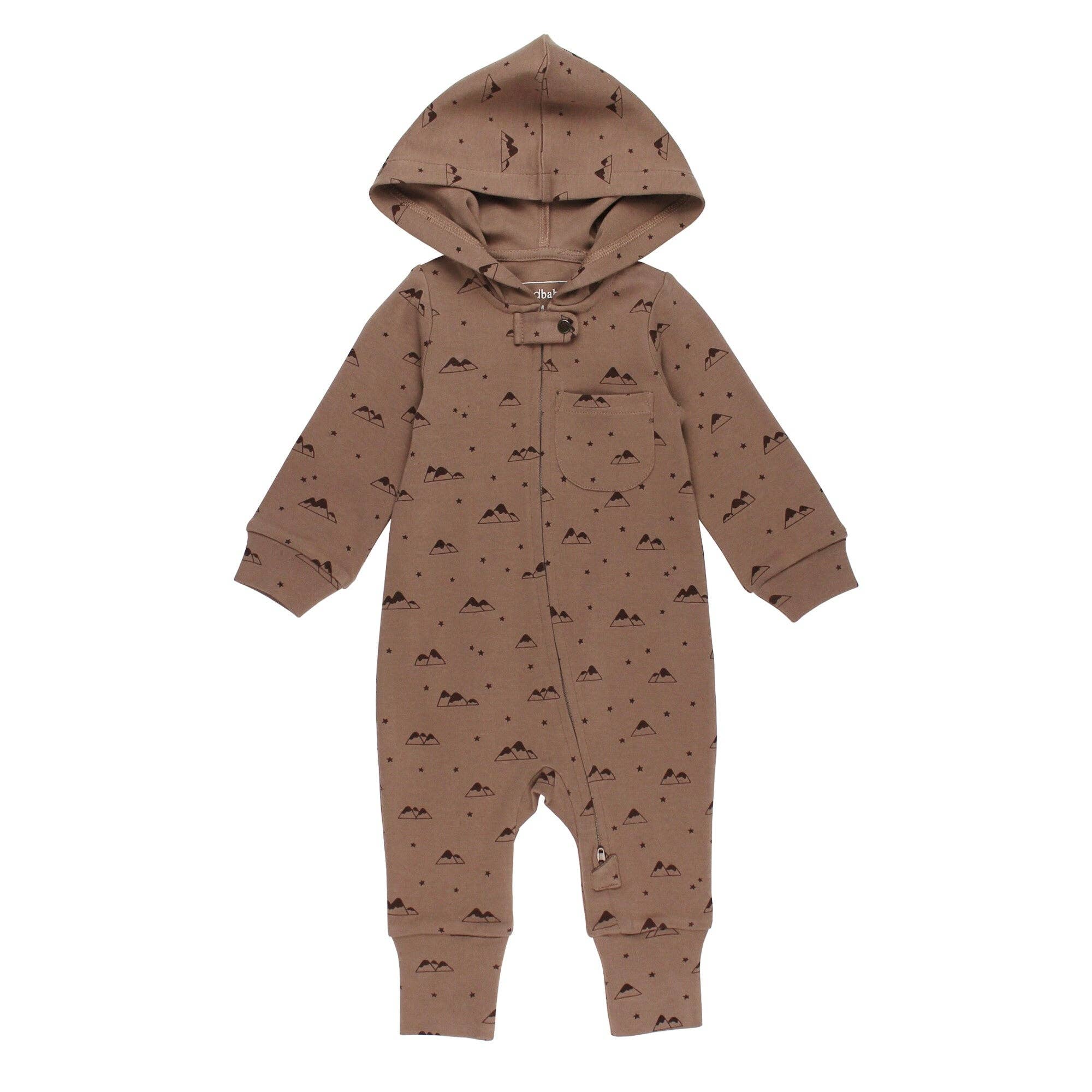 L'ovedbaby - Latte Mountain | Organic Zipper Romper