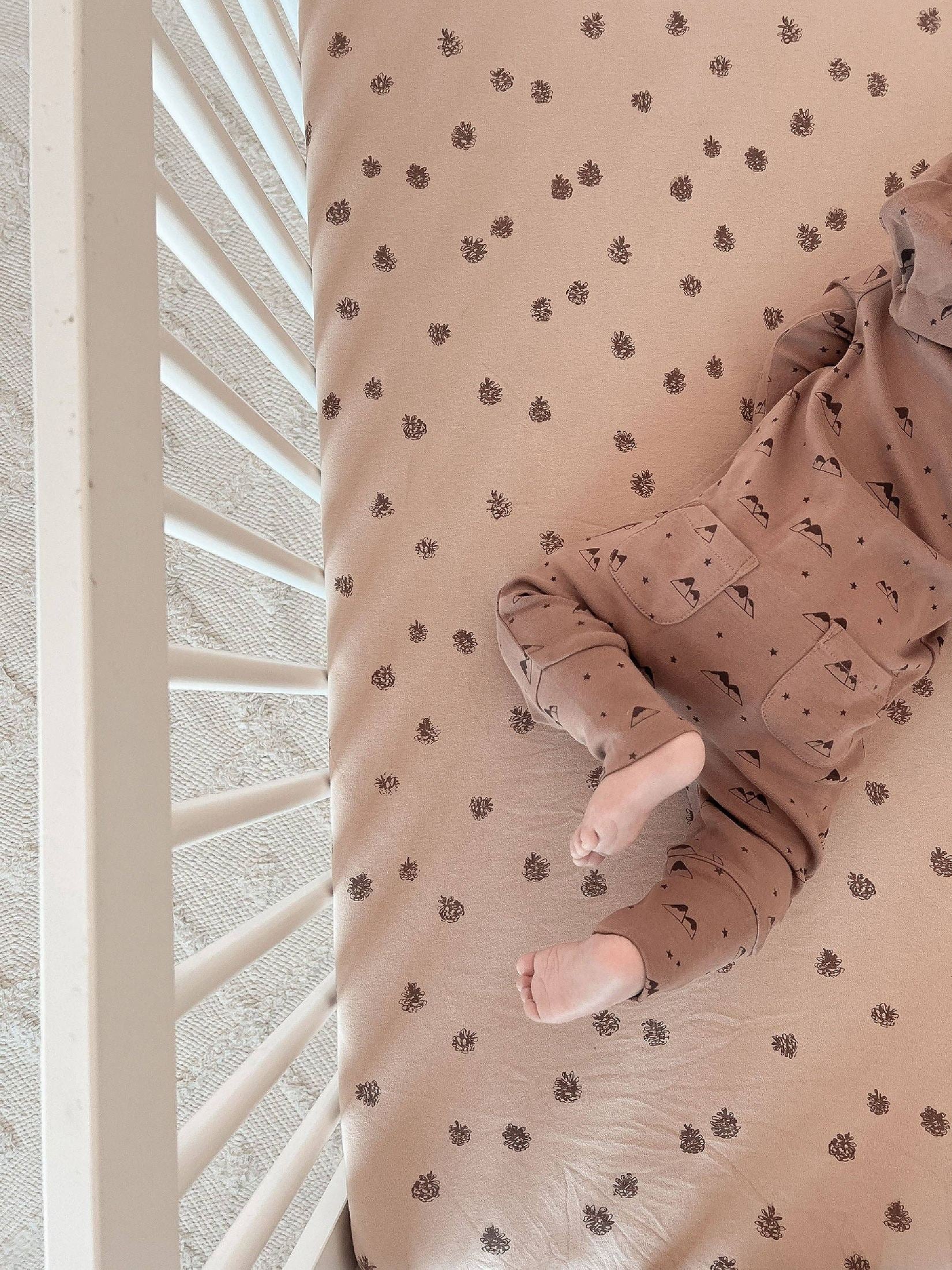 L'ovedbaby - Latte Mountain | Organic Zipper Romper