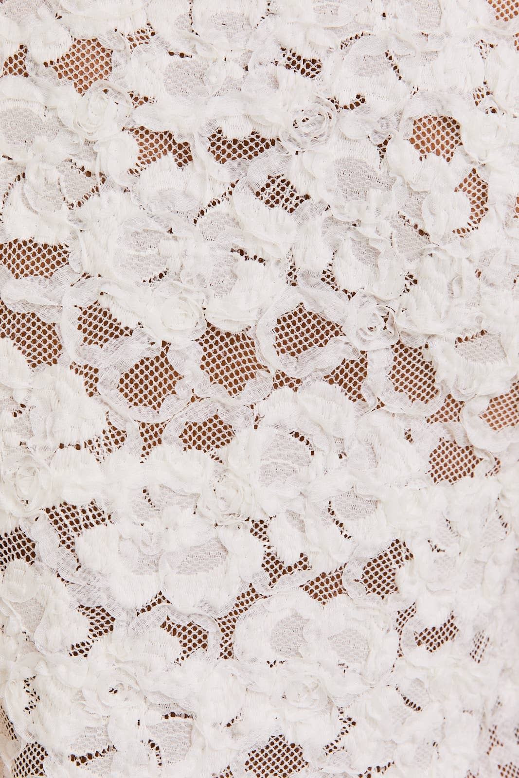 LE LIS - PUFF SHORT SLEEVE V-NECK RUFFLE DETAIL OPEN TOP