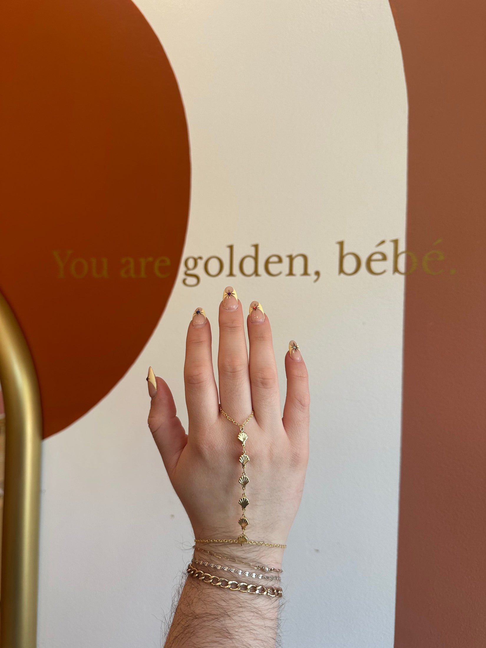 La Mer Scallop Hand Chain Bracelets + Anklets