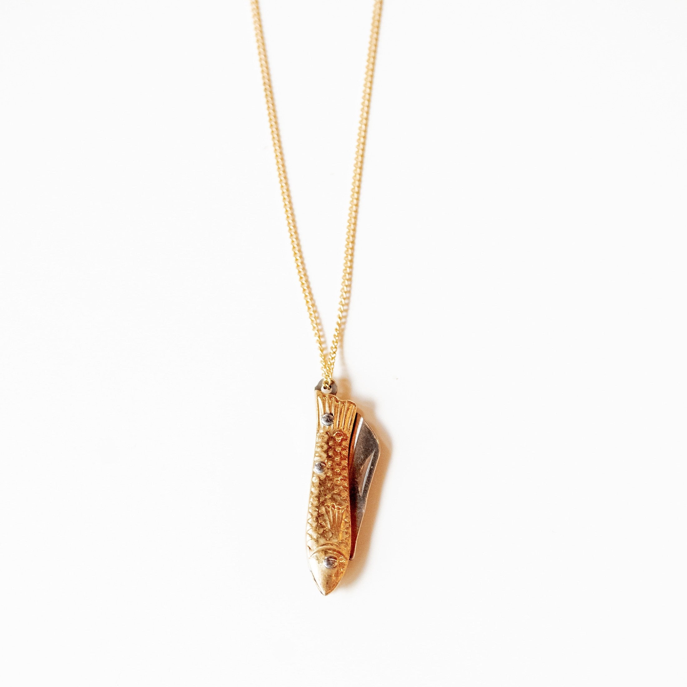 La Sardine Pocket Knife Necklace Necklaces