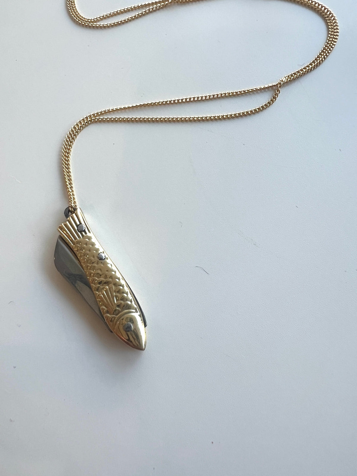 La Sardine Pocket Knife Necklace Necklaces