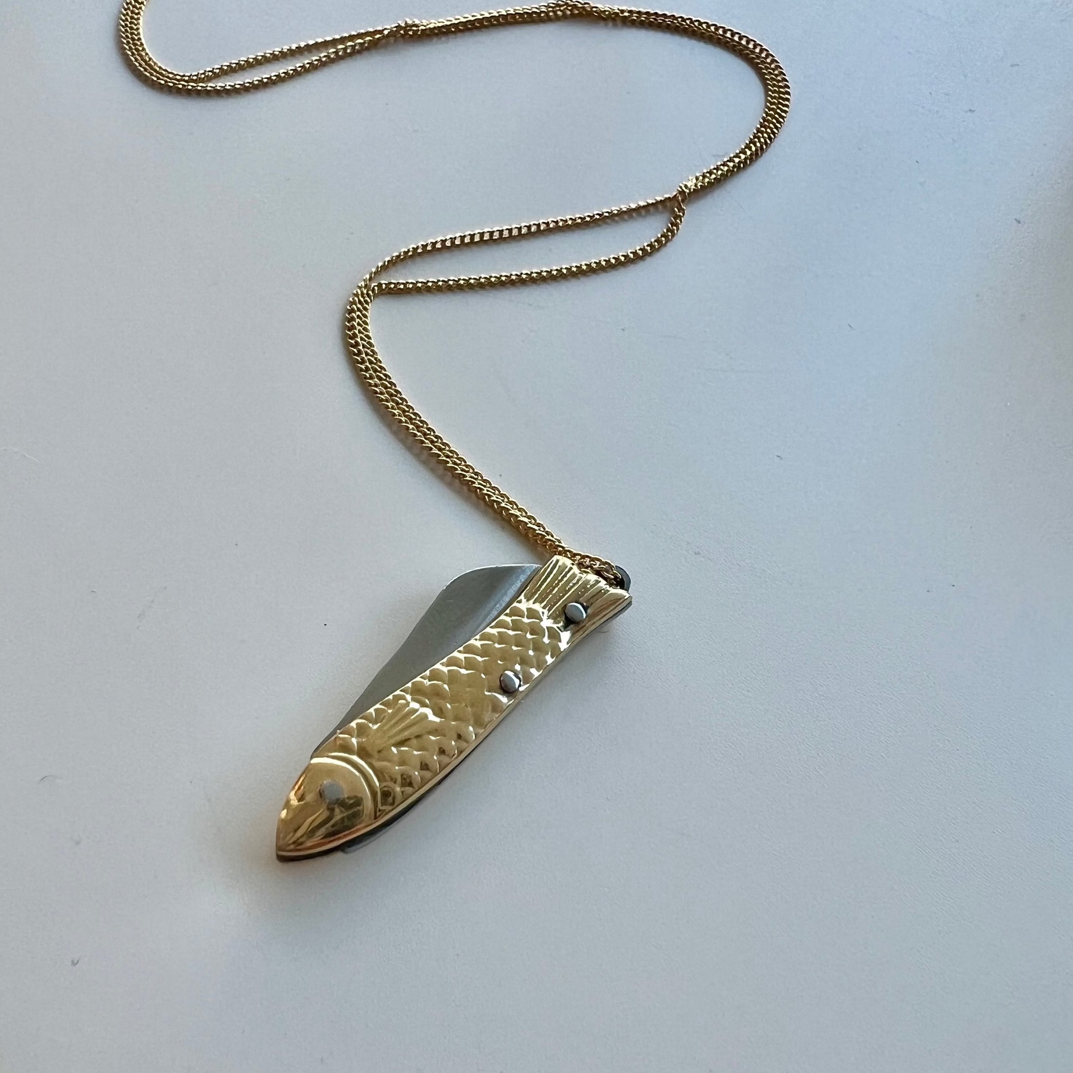 La Sardine Pocket Knife Necklace Necklaces