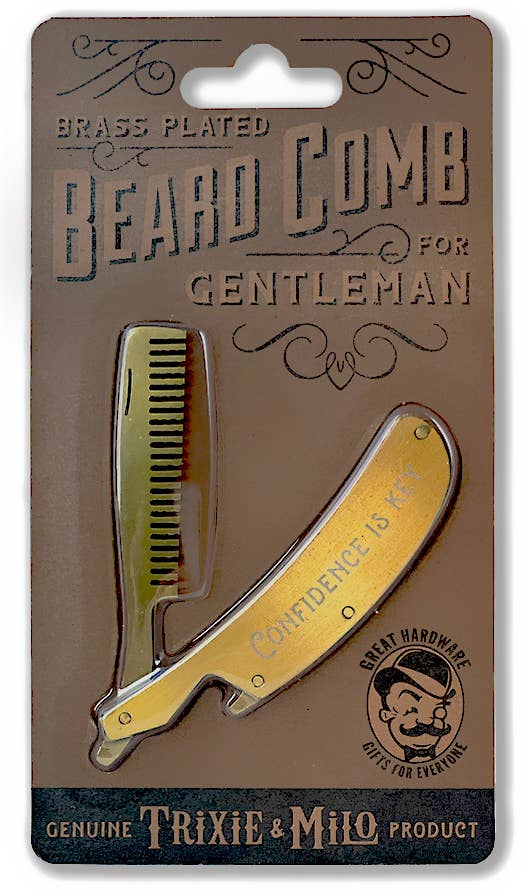 Lucky Jack f.k.a. Trixie & Milo - Folding Beard & Mustache Comb