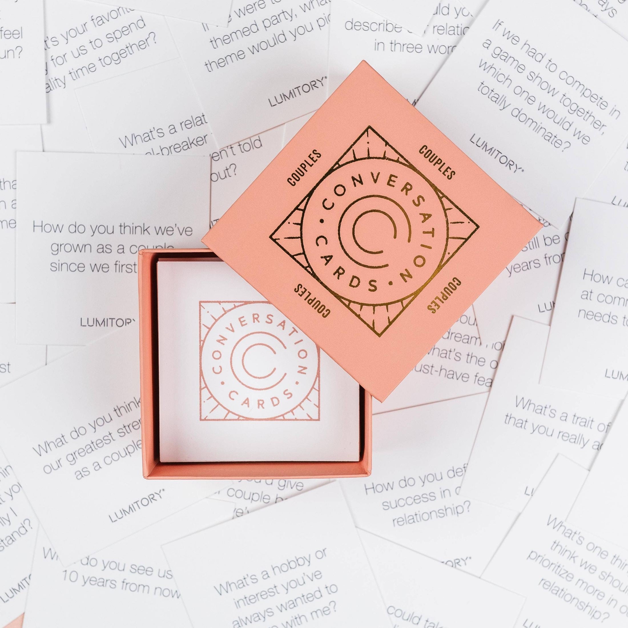 Lumitory - Couples Conversation Cards - 12 Sets with Free Display