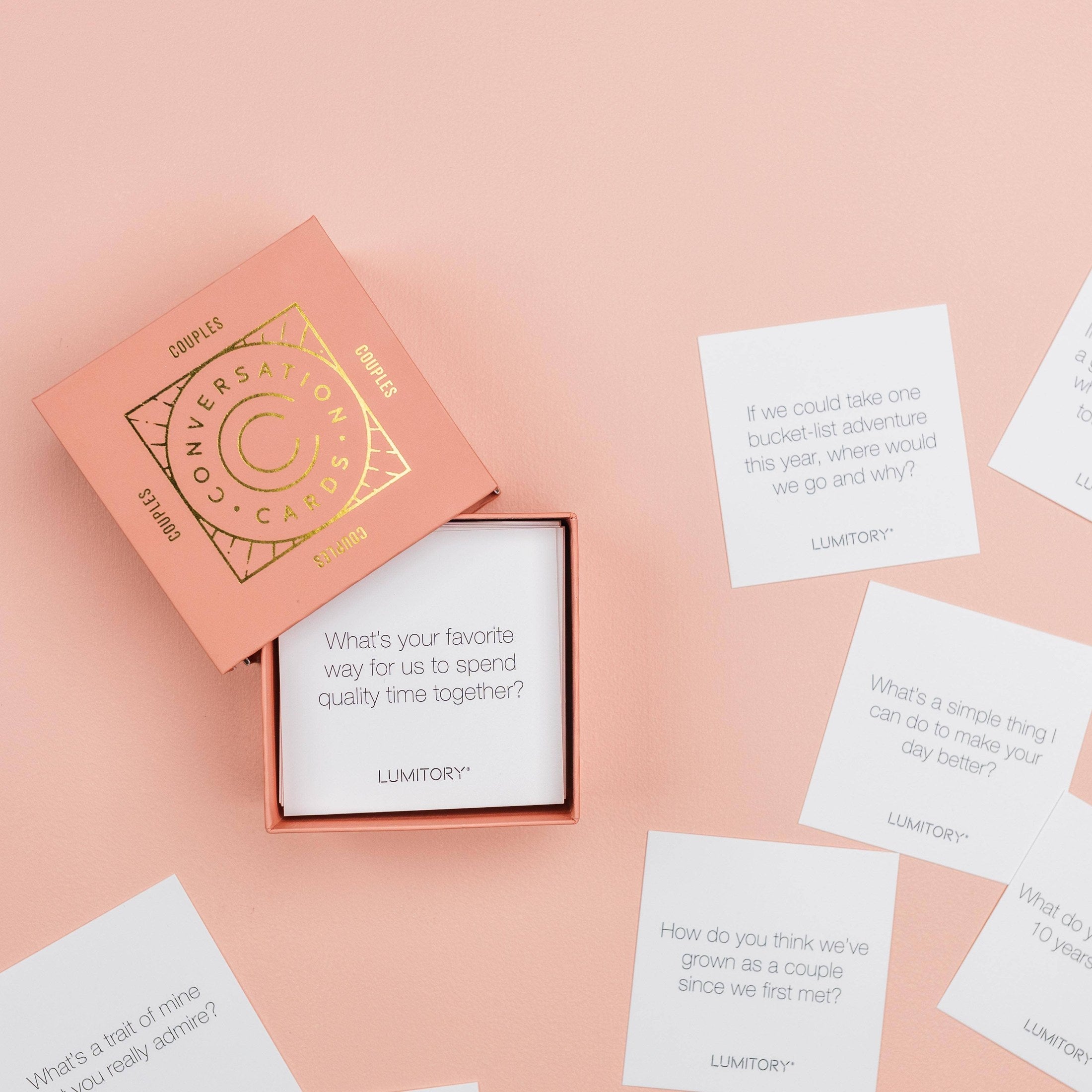 Lumitory - Couples Conversation Cards - 12 Sets with Free Display