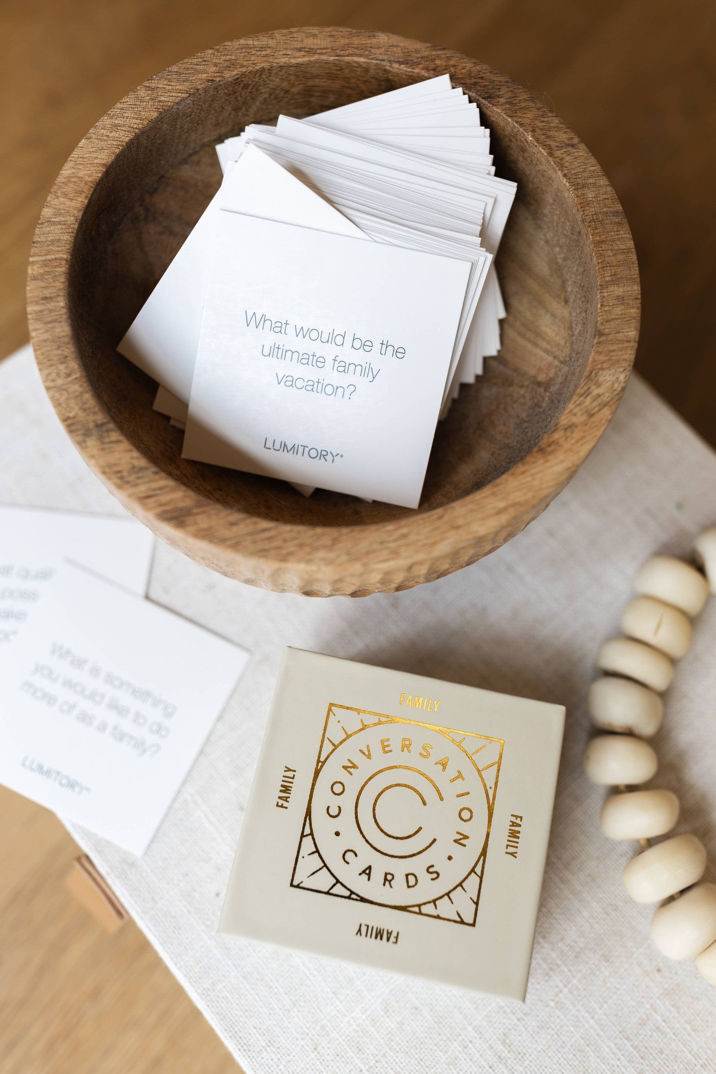 Lumitory - Family Conversation Cards: 12 Sets with Free Display