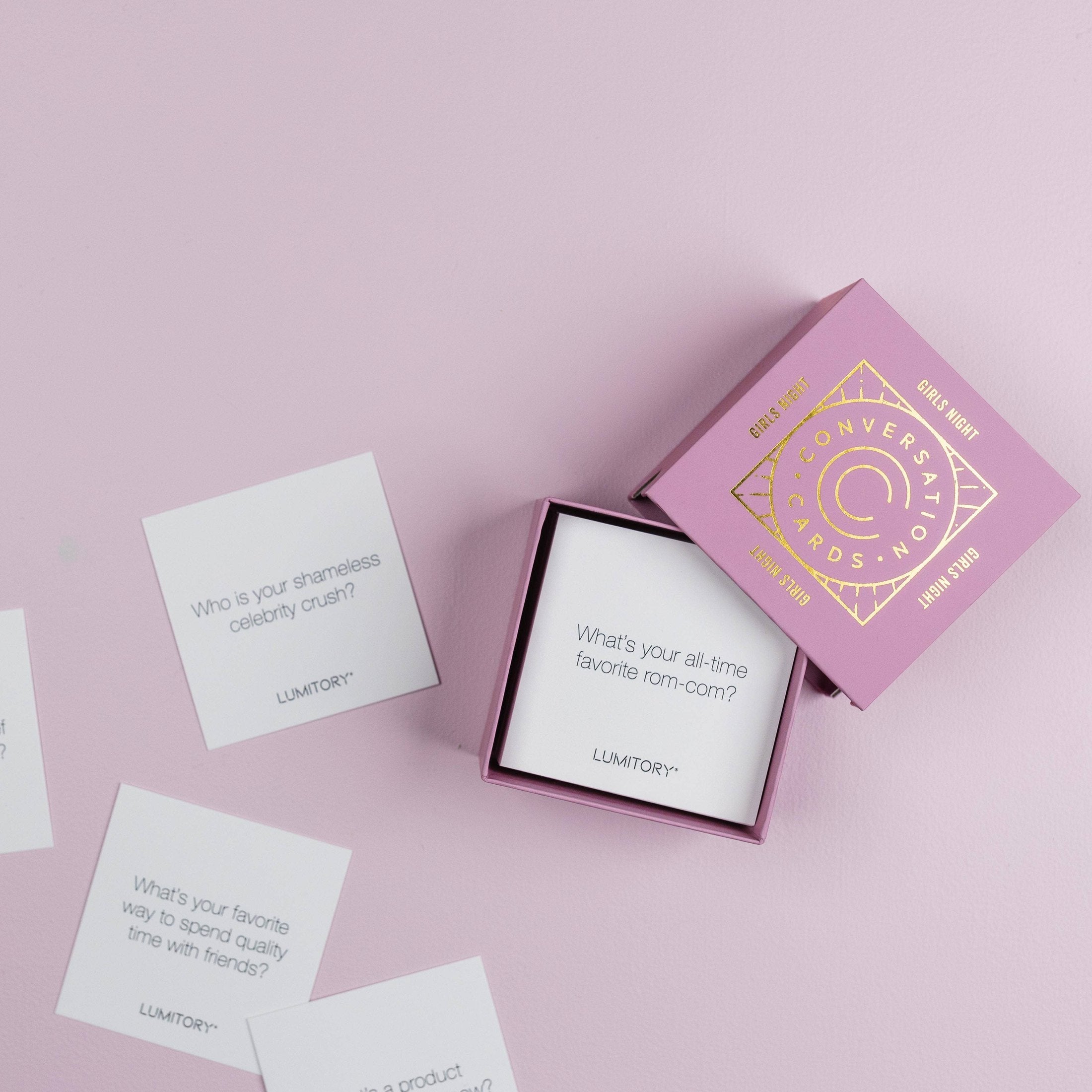 Lumitory - Girls Night Conversation Cards: 12 Sets with Free Display