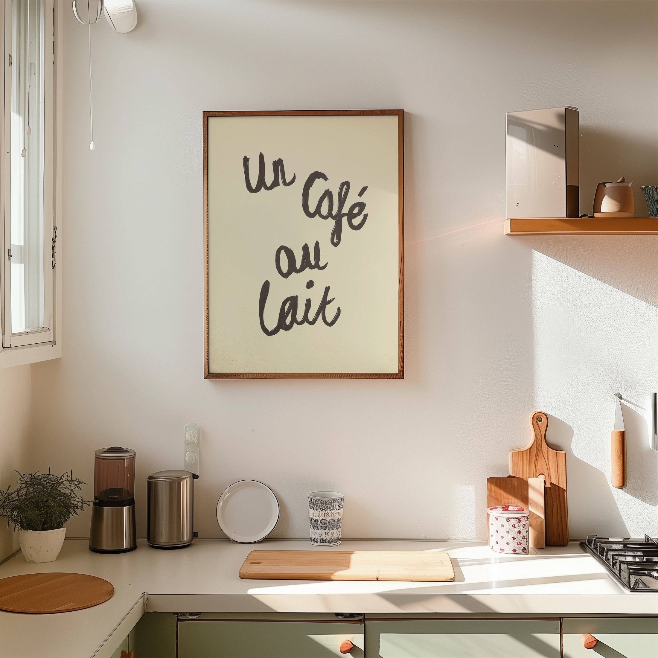Lune Club - A Café Au Lait Handwritten Print