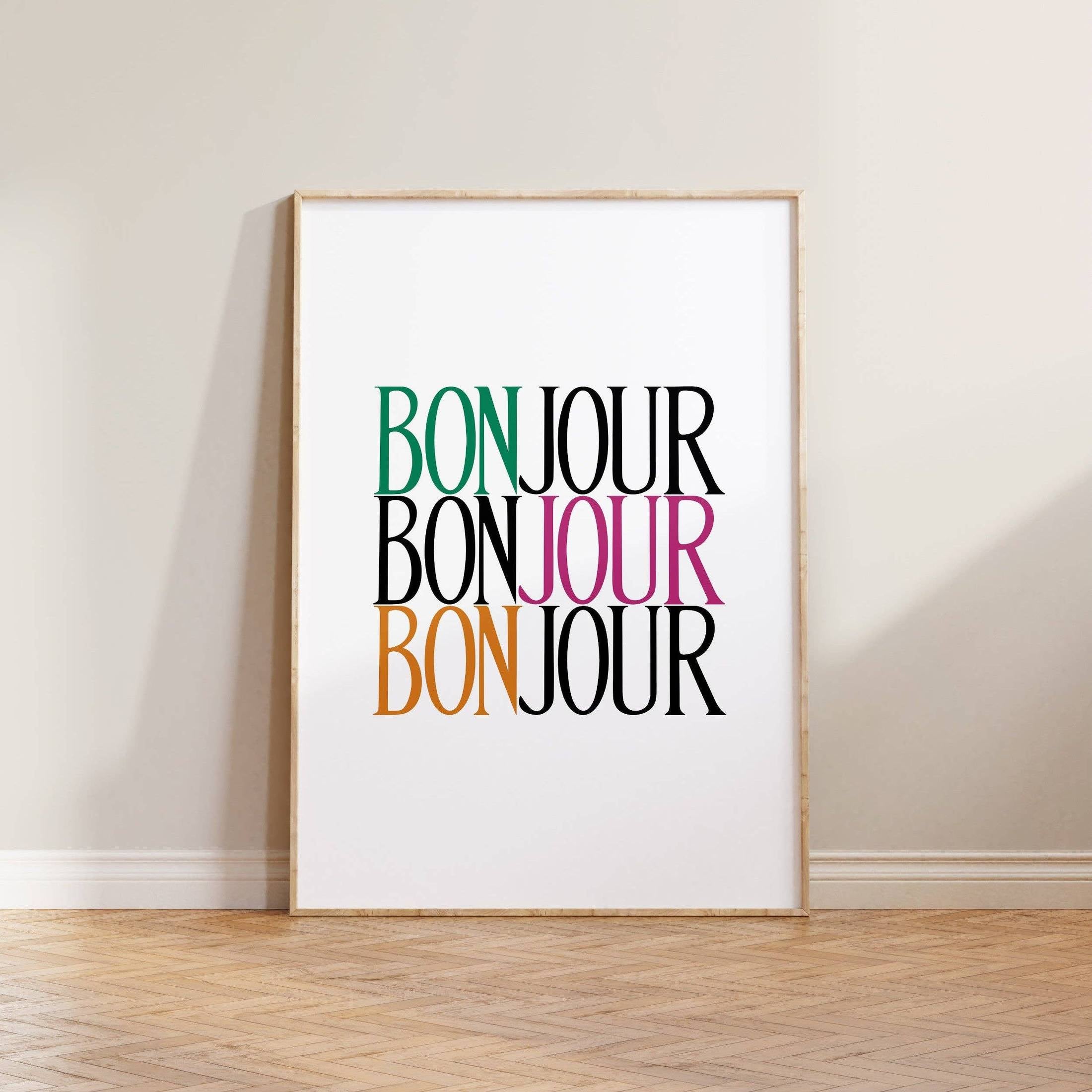 Lune Club - Bonjour Print