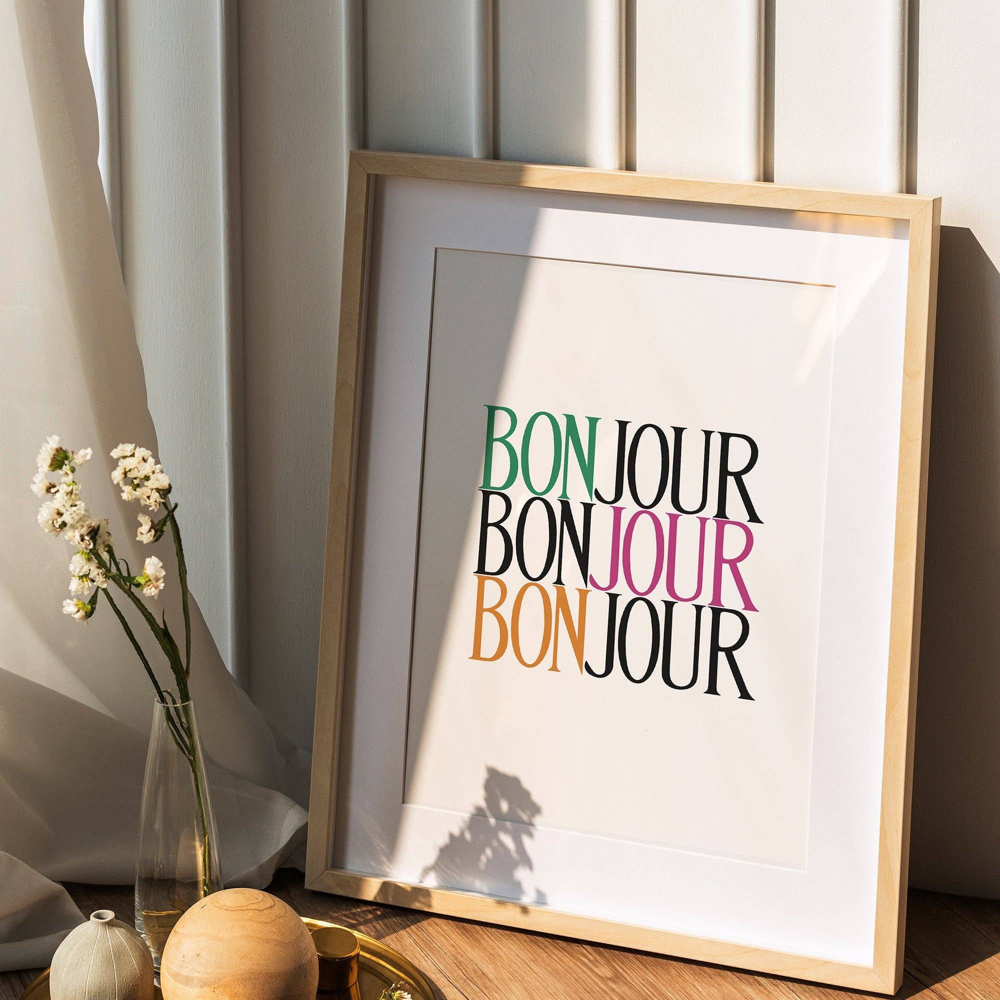 Lune Club - Bonjour Print