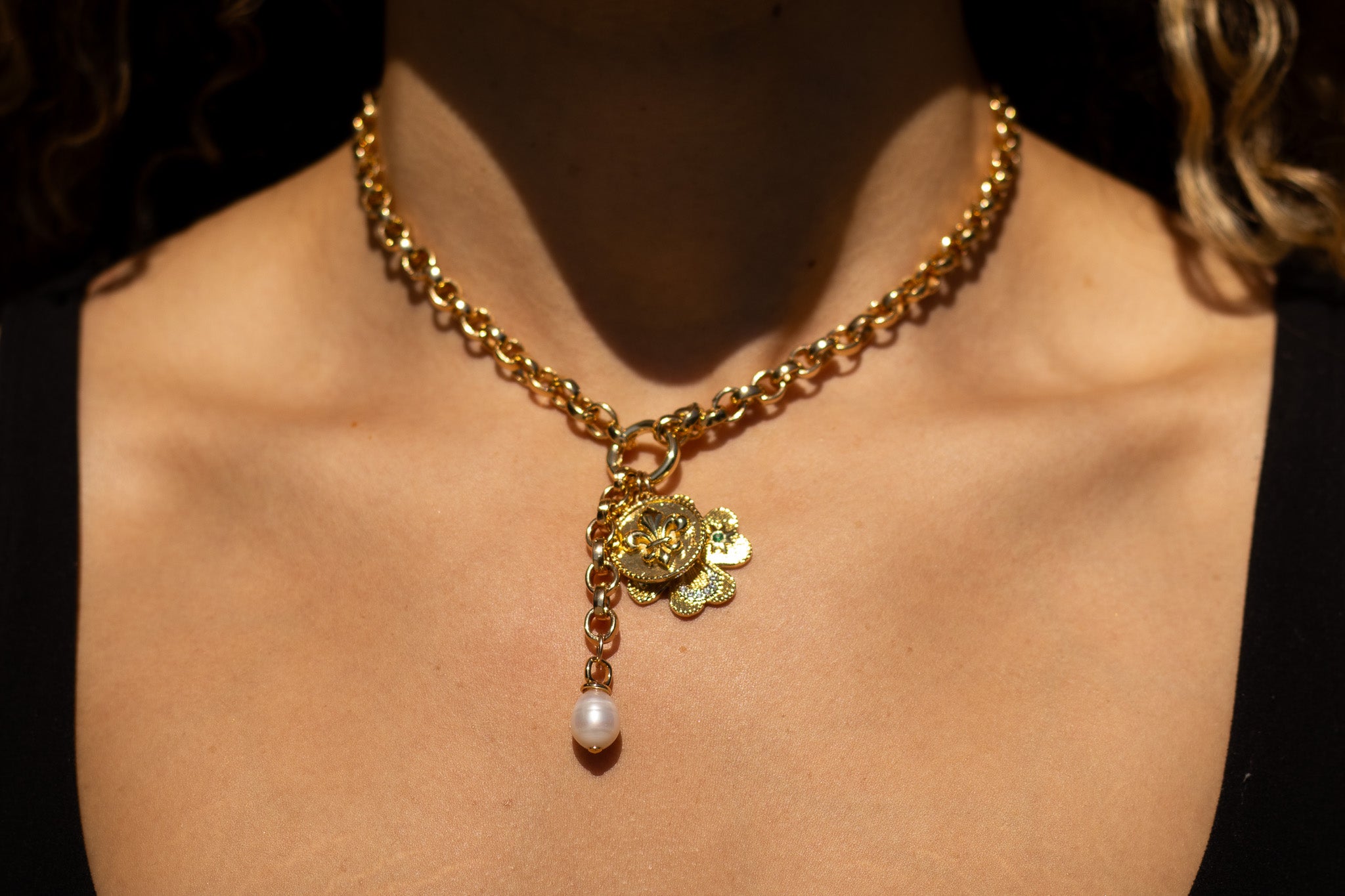 Lys Charm Drop Necklaces