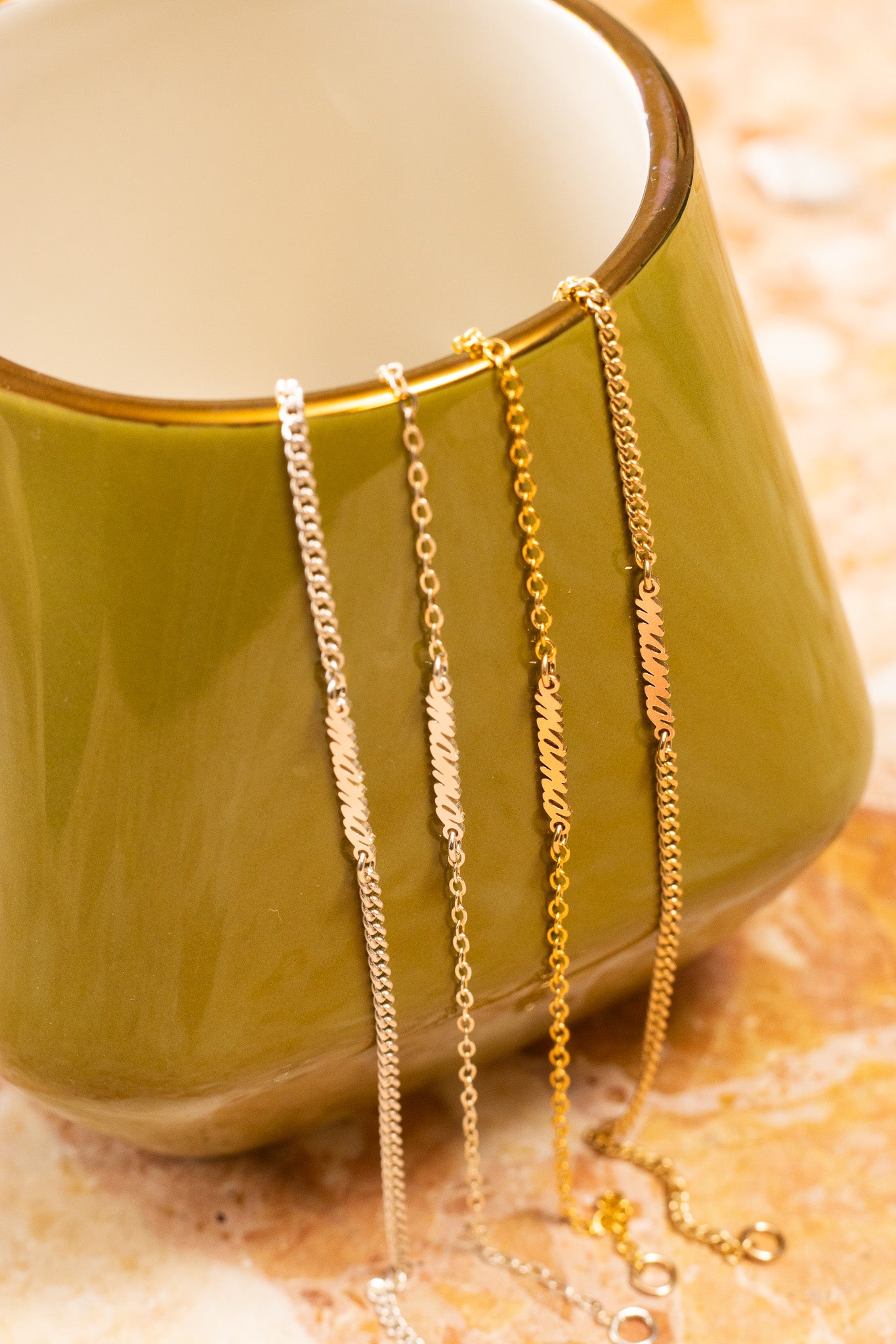 'Mama' Dainty Bracelet Bracelets + Anklets