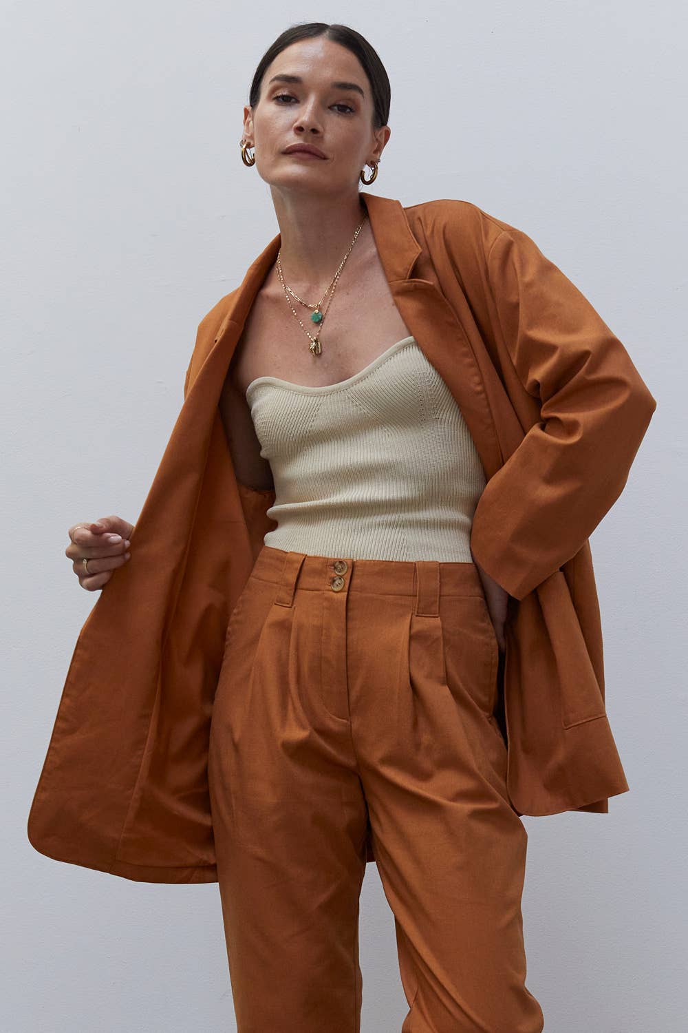 Marcello Slouchy Linen Blazer Jackets