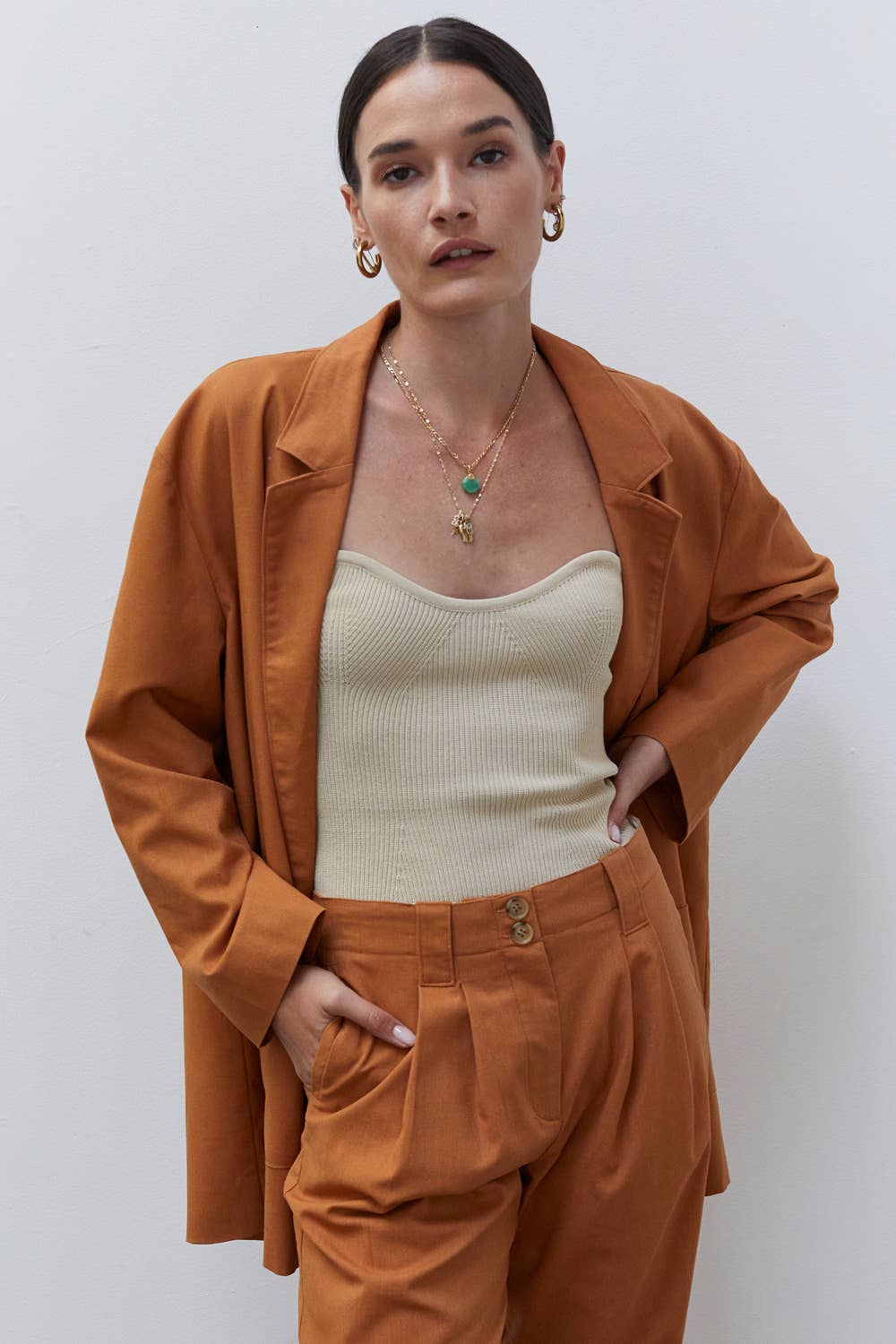 Marcello Slouchy Linen Blazer Jackets