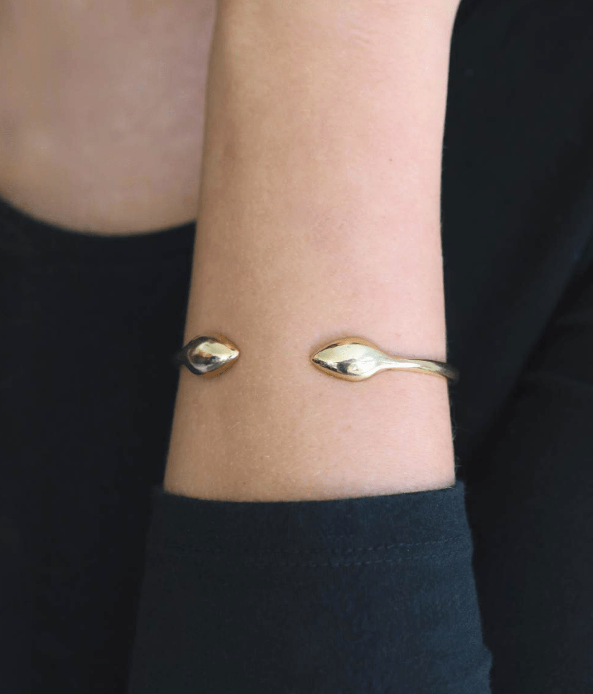 Mosi Snake Brass Cuff Bracelet Bracelets