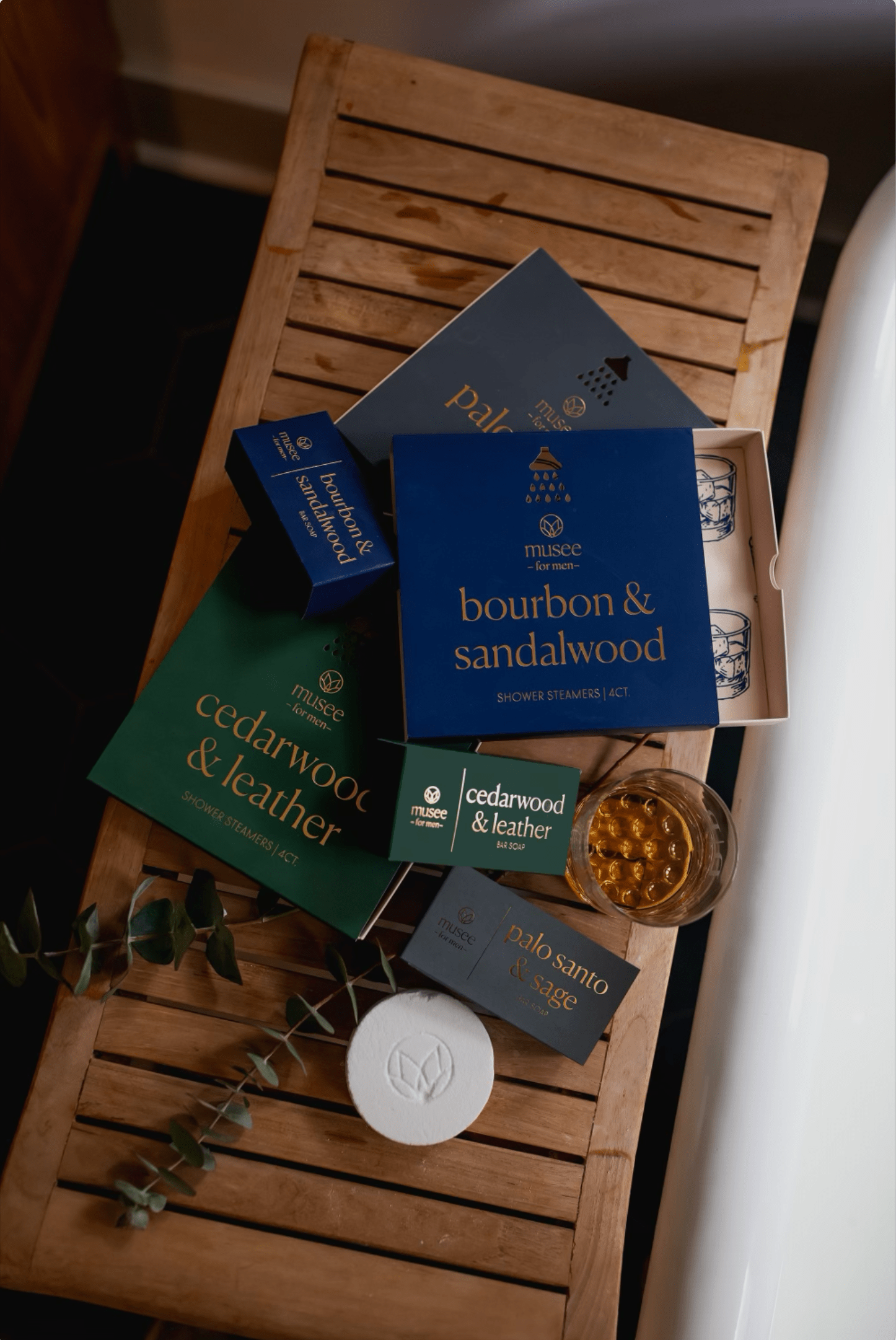 Musee - Cedarwood & Leather Shower Steamers