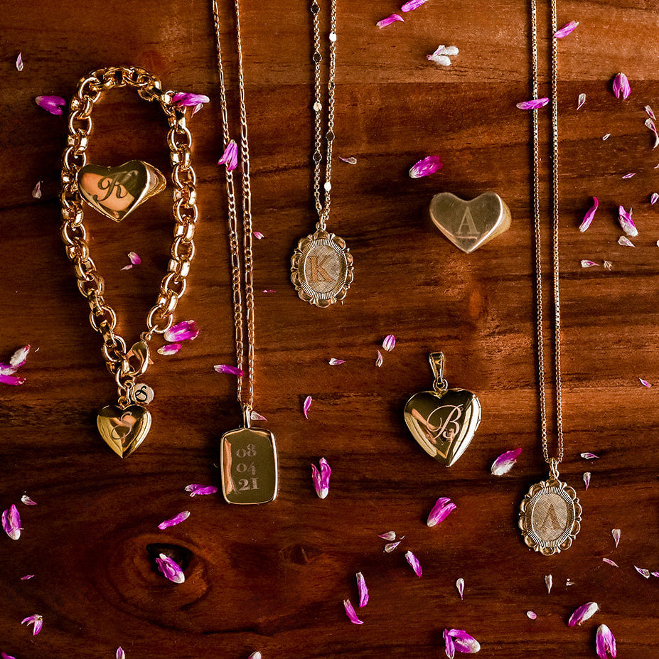 My Heart Locket engraved Necklaces