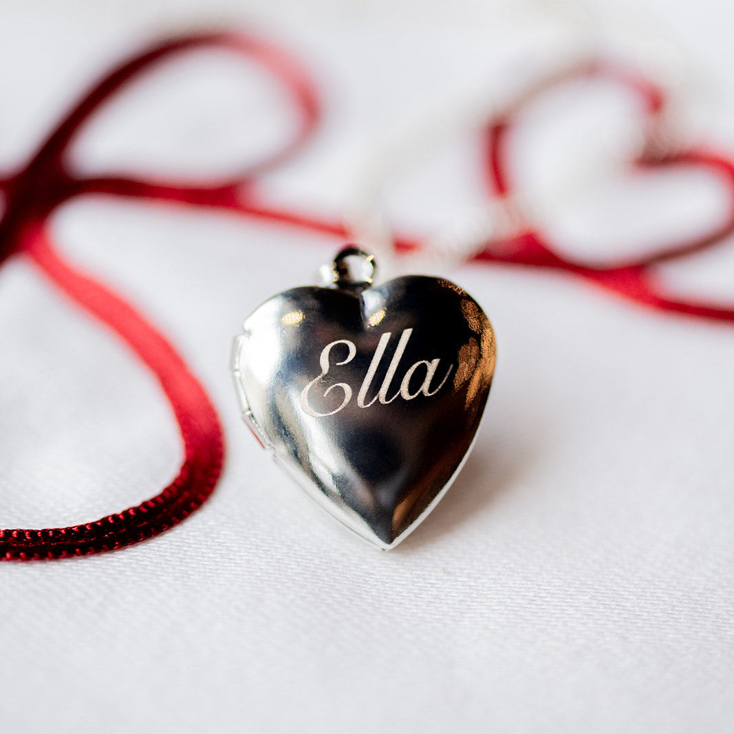 My Heart Locket engraved Necklaces