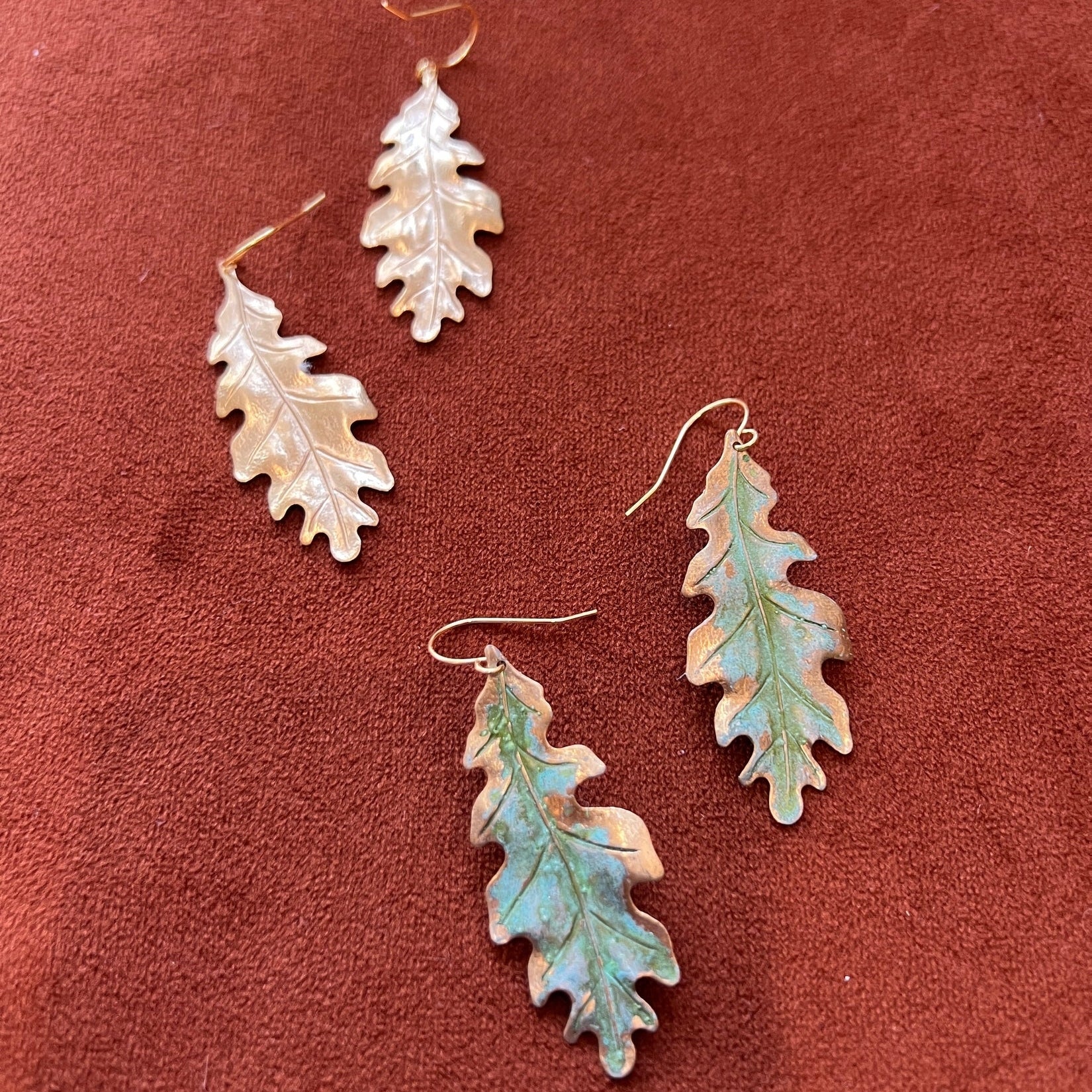 Oak Leaves Earrings Earrings
